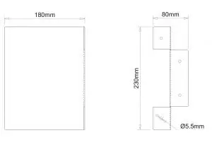 HeartSafe Metal Sign Dimensions