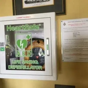 HeartSafe Life Saving Defibrillator Cabinet