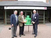 External Defibrillator at Churchill Community School