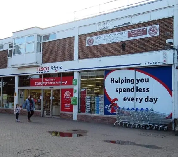 HeartSafe Defibrillator outside Tesco Market Harborough