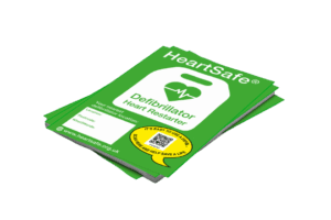 Stack of heartsafe leaflets