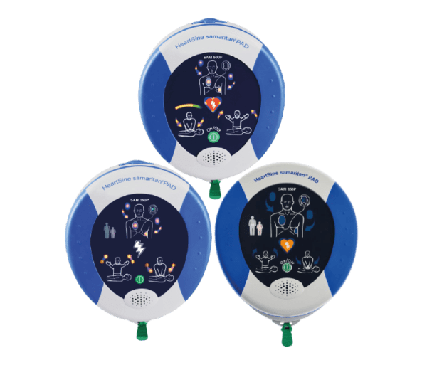 image of 3 heartsafe defibrillators
