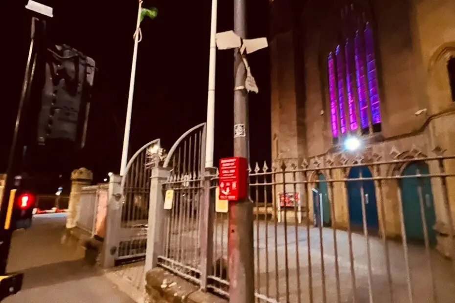 Lamppost outside Trinity Centre