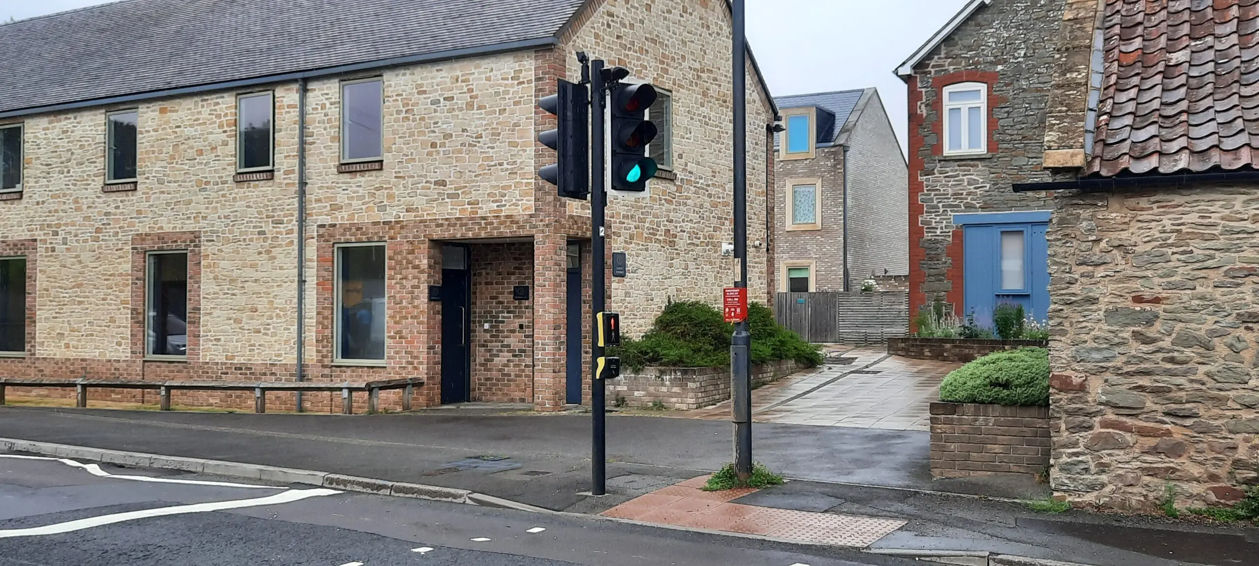 Lamppost outside Texaco petrol station