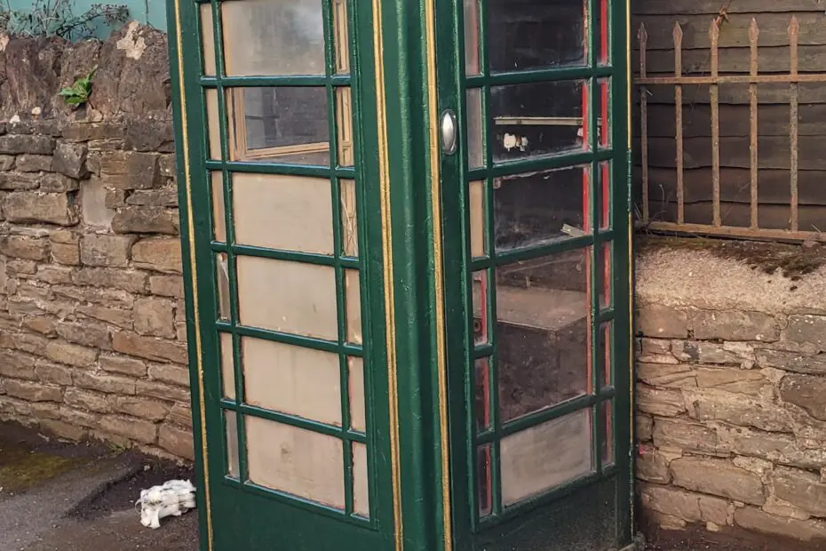 Steam Mills Green Phone Box