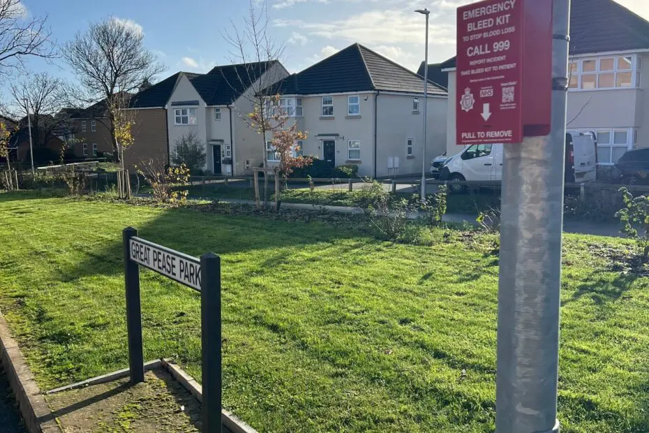 Great Pease Park junction High Six Gdns