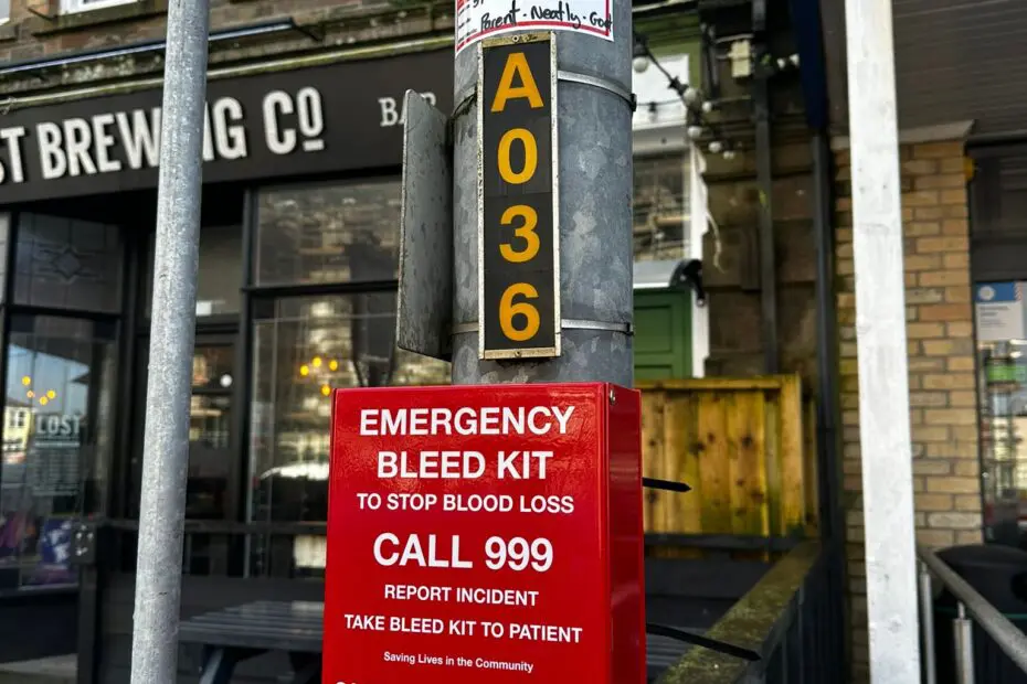 Newquay outside Tesco Express