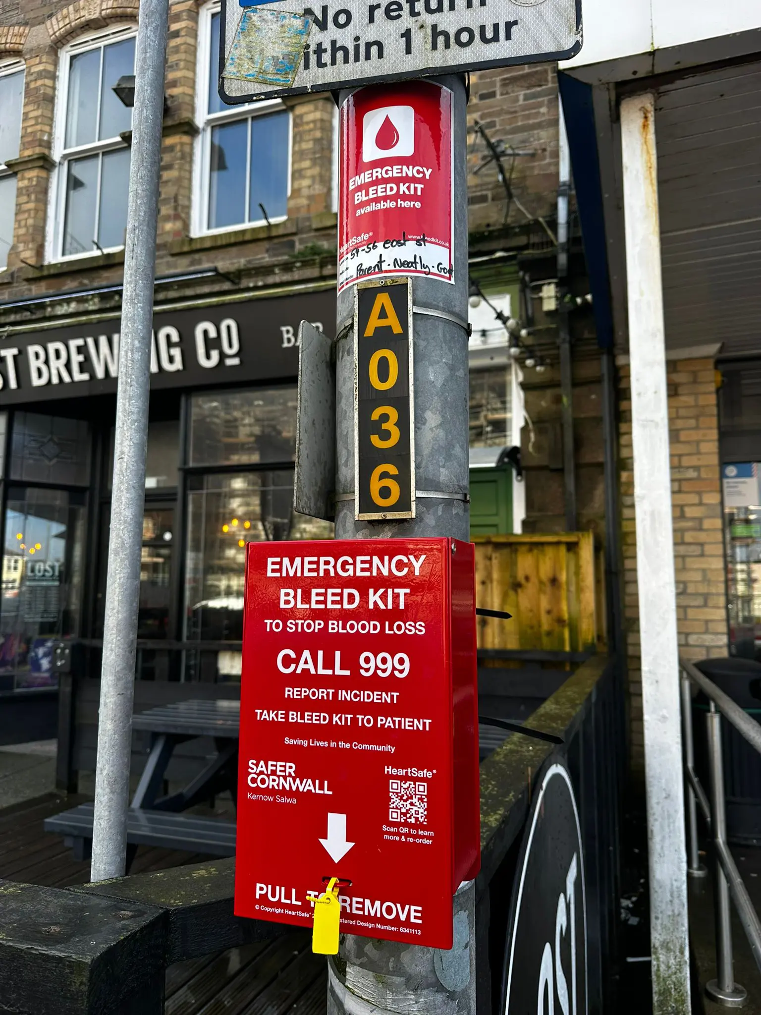 Newquay outside Tesco Express