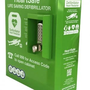 HeartSafe® Defibrillator External Cabinet with code lock
