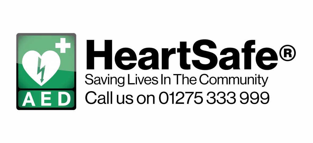 HeartSafe Logo with 'Call Us On 01275 333 999' text