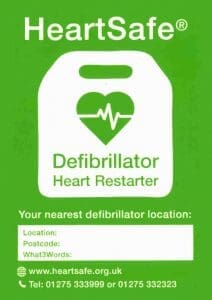 HeartSafe Defibrillator Sign