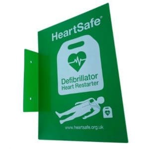 Heartsafe Defibrillator Locator Sign