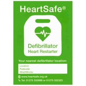 HeartSafe Life Saving Defibrillator Poster