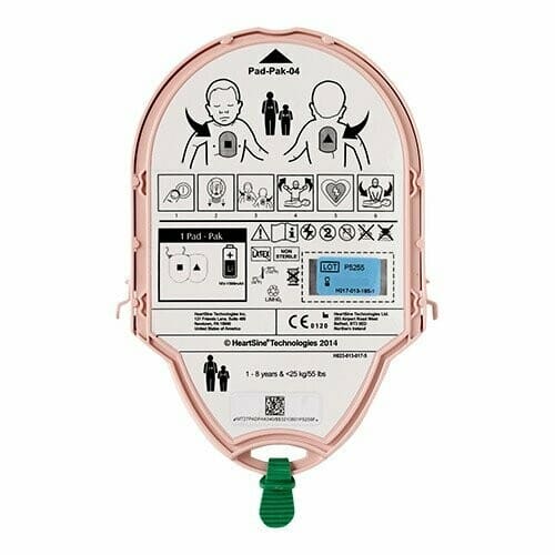 where should defibrillator pads be placed