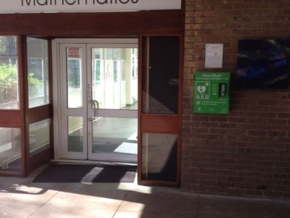 External Defibrillator at John Mason School