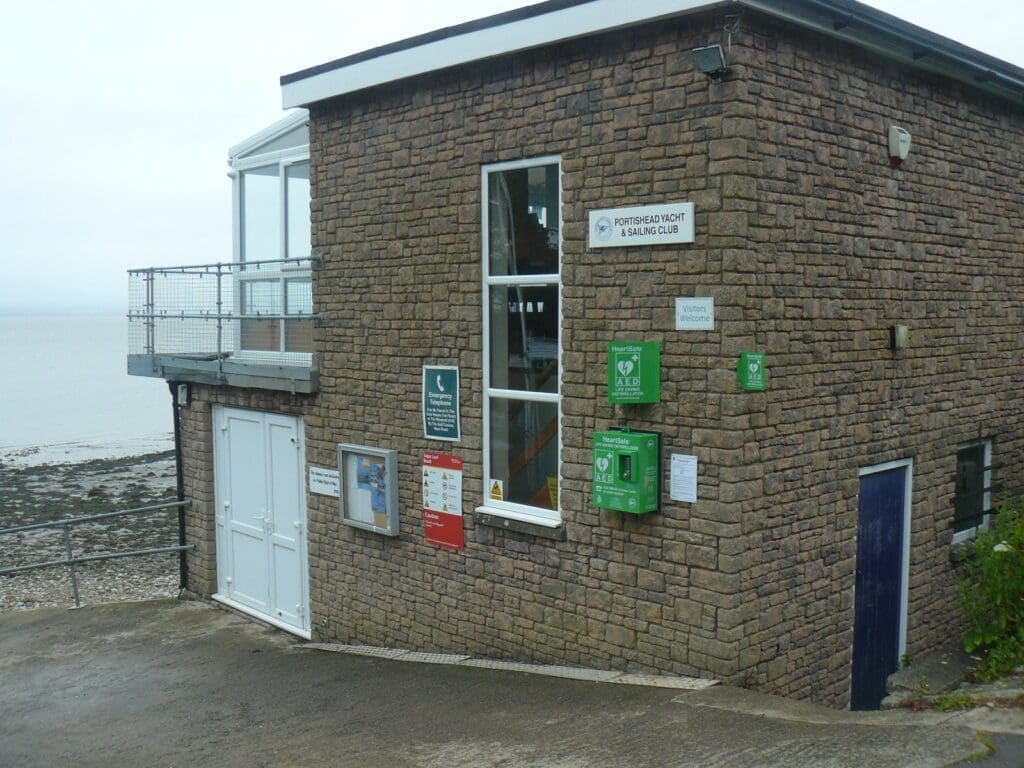 Automatic External Defibrillator at Portishead Yacht & Sailing Club