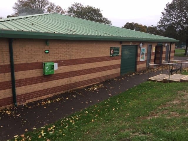 External Defibrillator at Yeovil Recreational Club