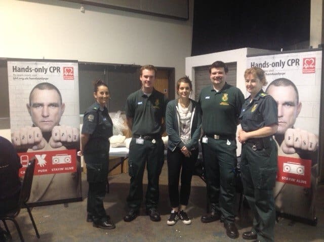 Group of paramedics at British Heart Foundation Event