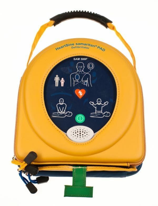 Heartsine samaritan PAD Defibrillator in case