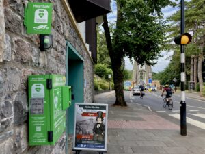 Heartsafe external defibrillator at clifton suspension bridge