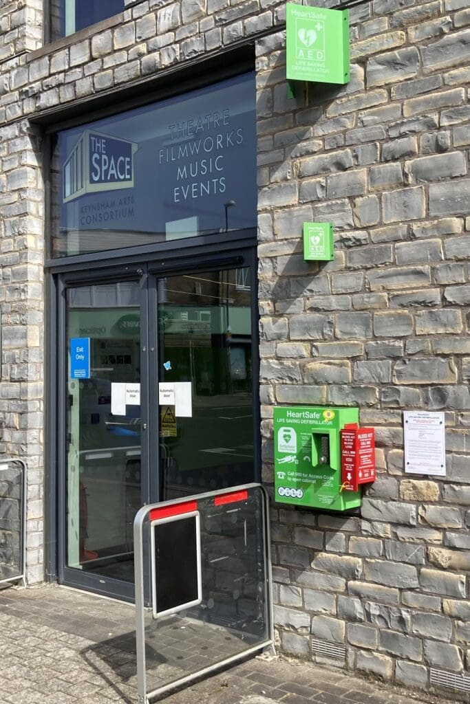 Keynsham Bleed Kit and Defibrillator
