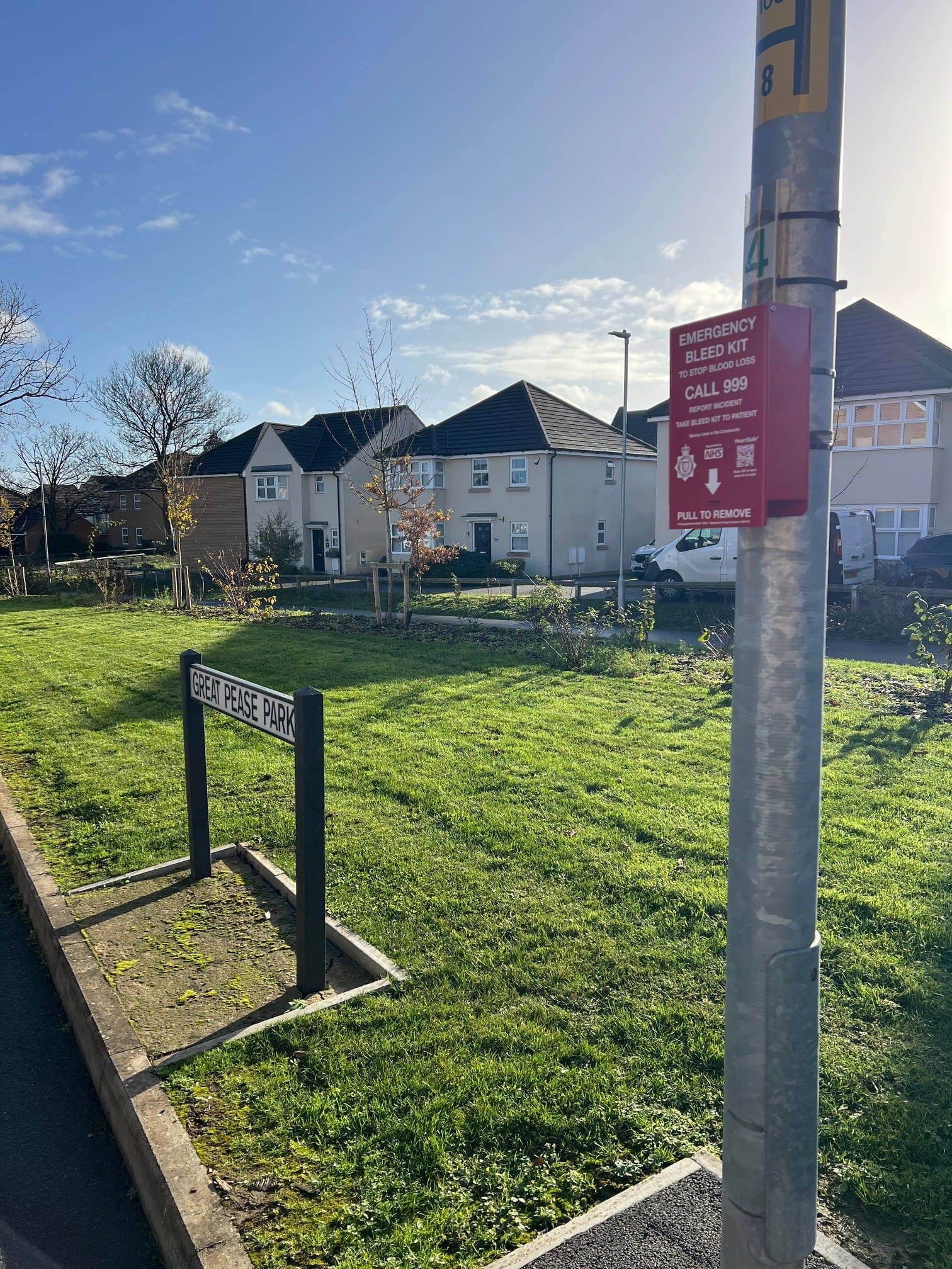 Great Pease Park junction High Six Gdns